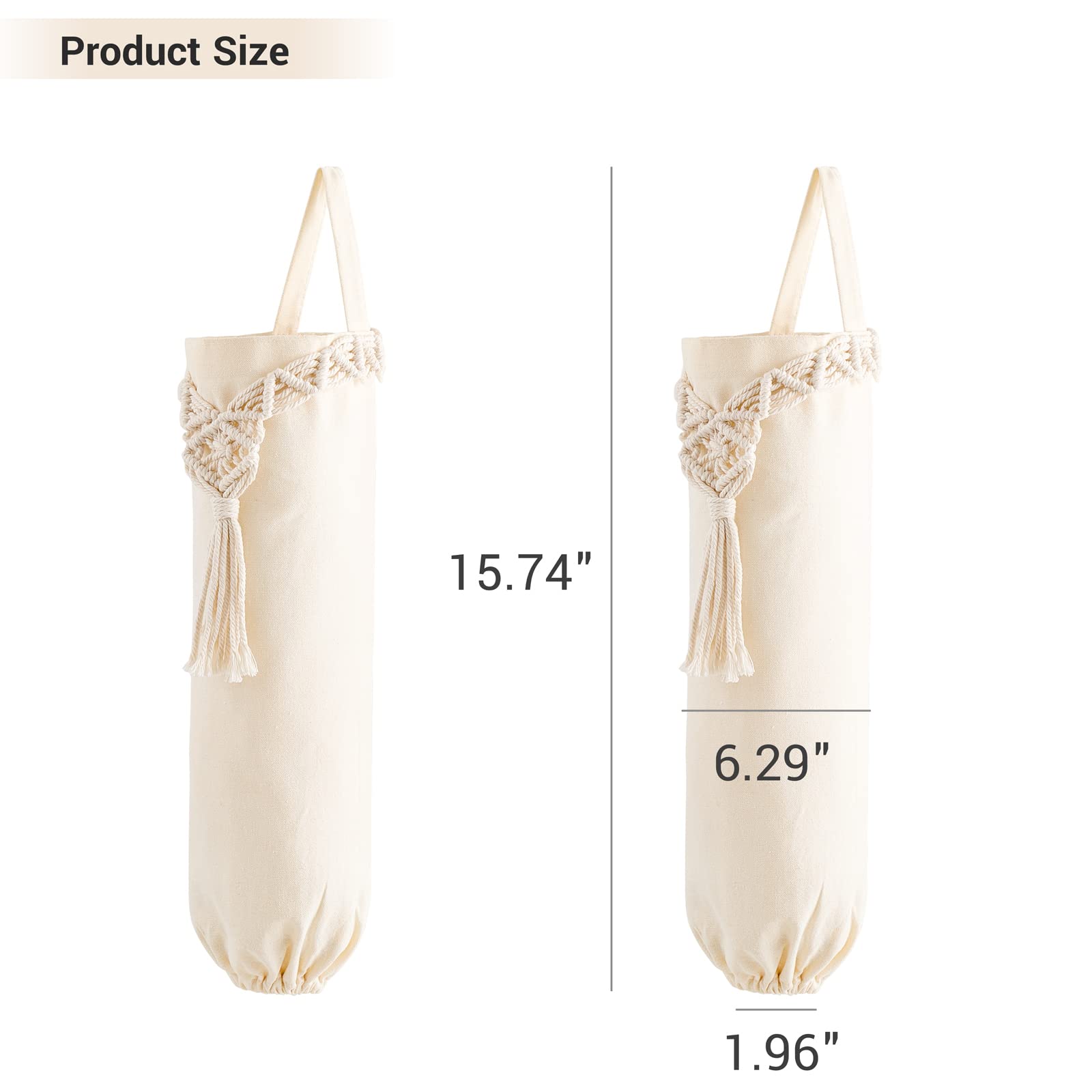 Mkono camper grocery organizer ivory portable and versatile for trips
