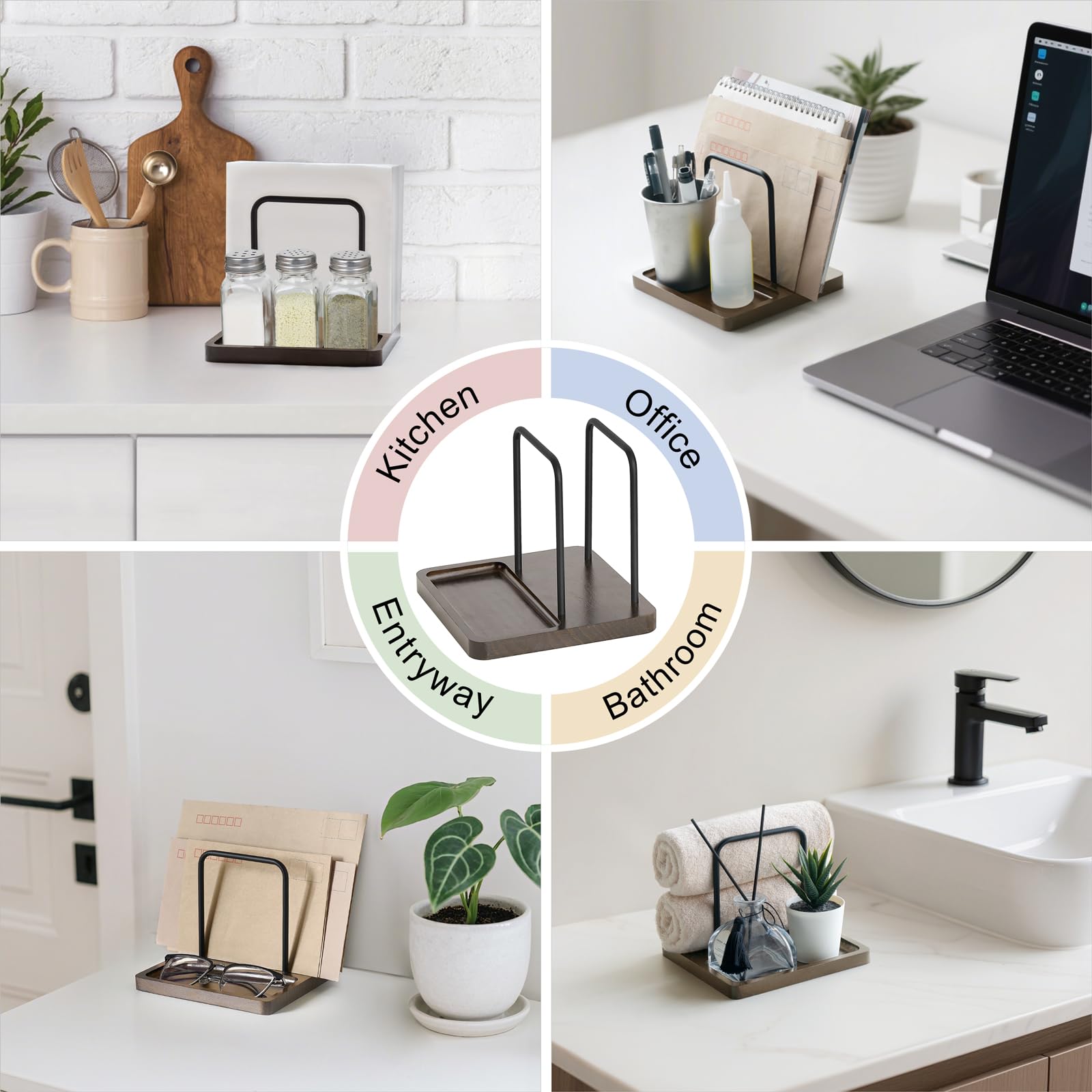 Mkono practical table decor keeps napkins and seasonings in reach