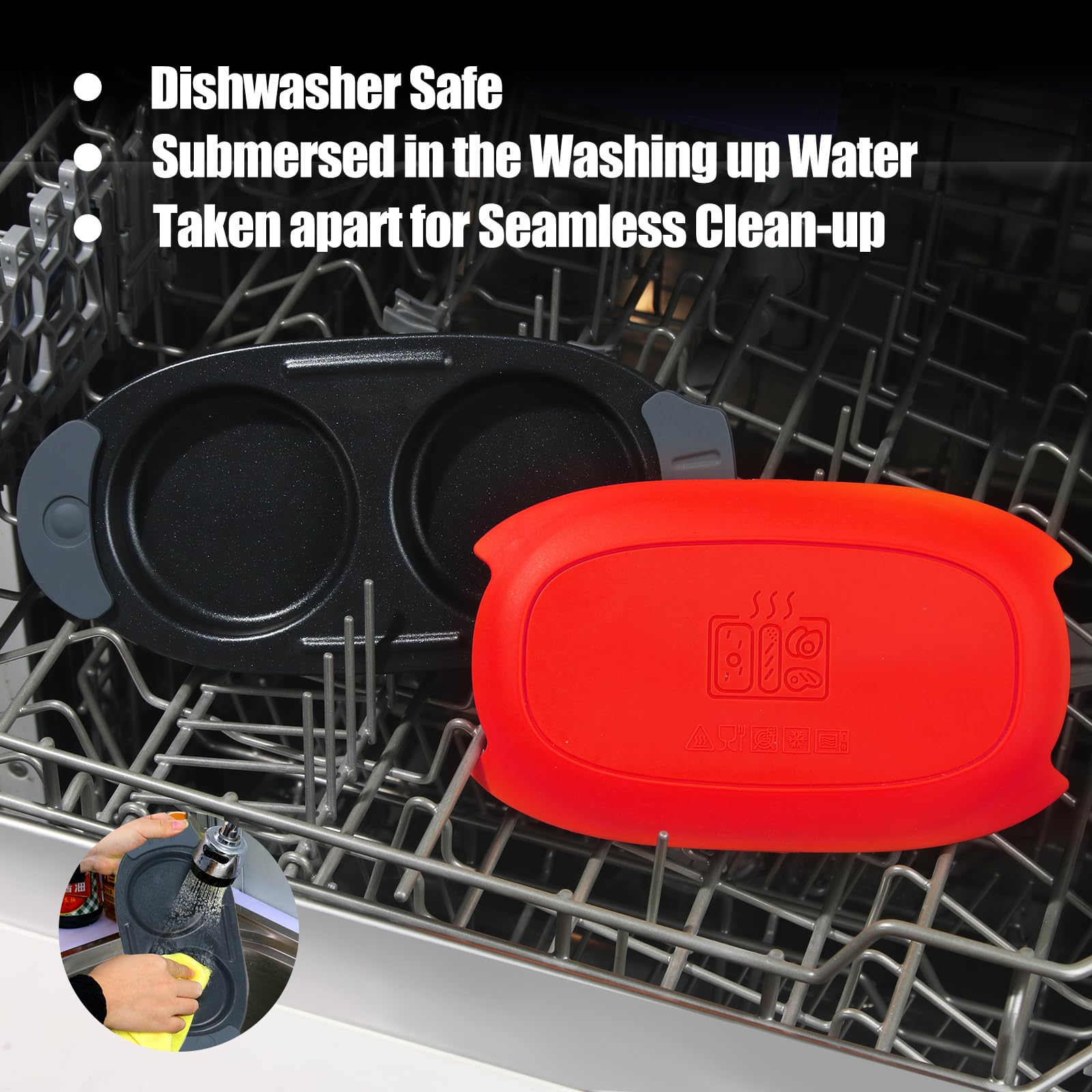 MKYSAIL lid doubles as a plate for mess-free serving.