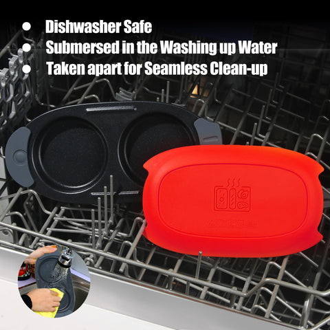 MKYSAIL lid doubles as a plate for mess-free serving.