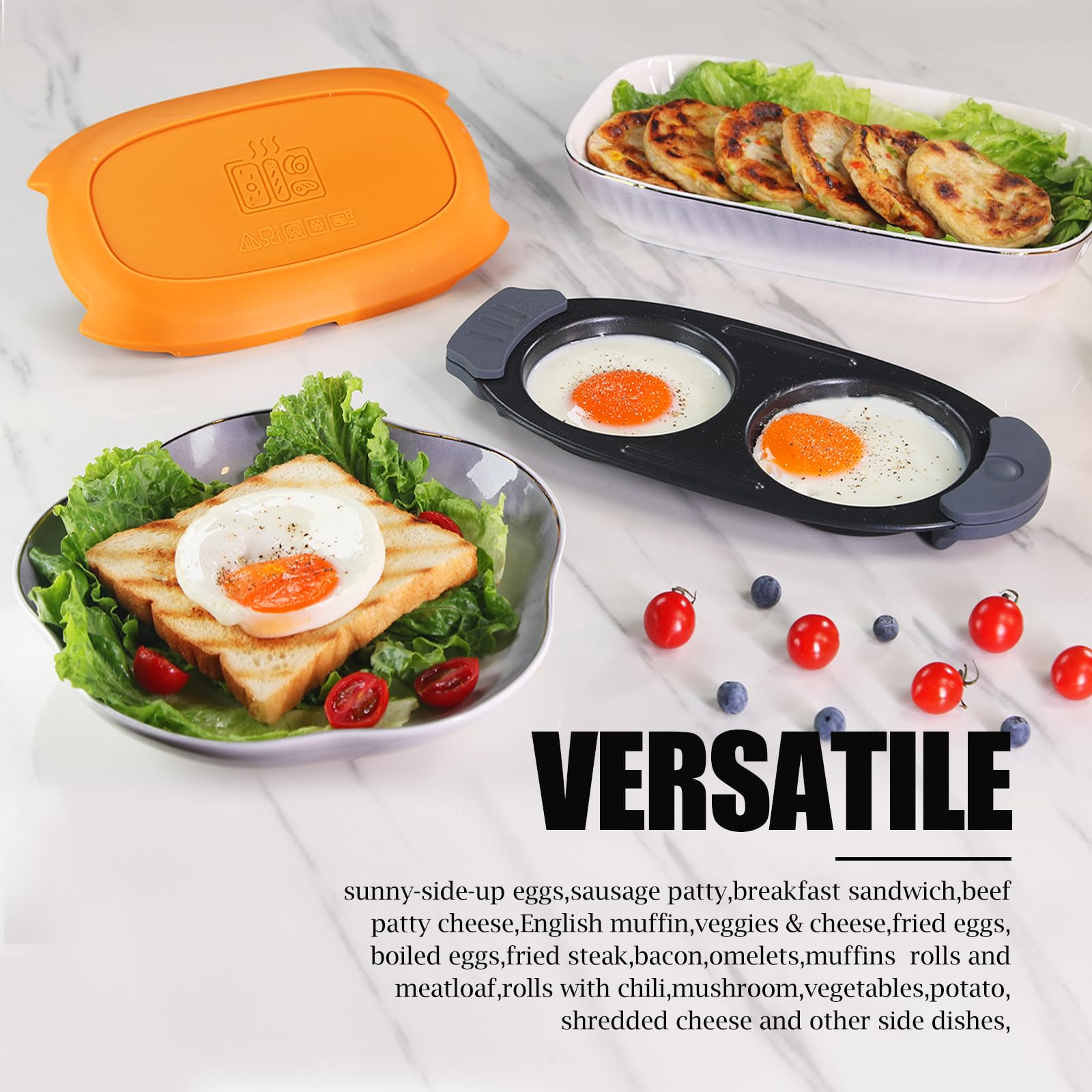MKYSAIL nonstick surface ensures easy egg release and minimal cleanup.
