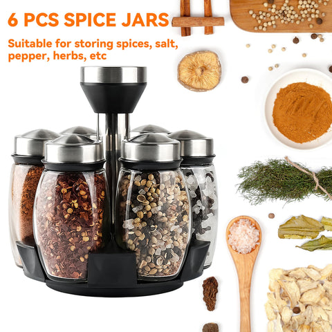 Mlici compact spice storage saves counter space and reduces clutter.