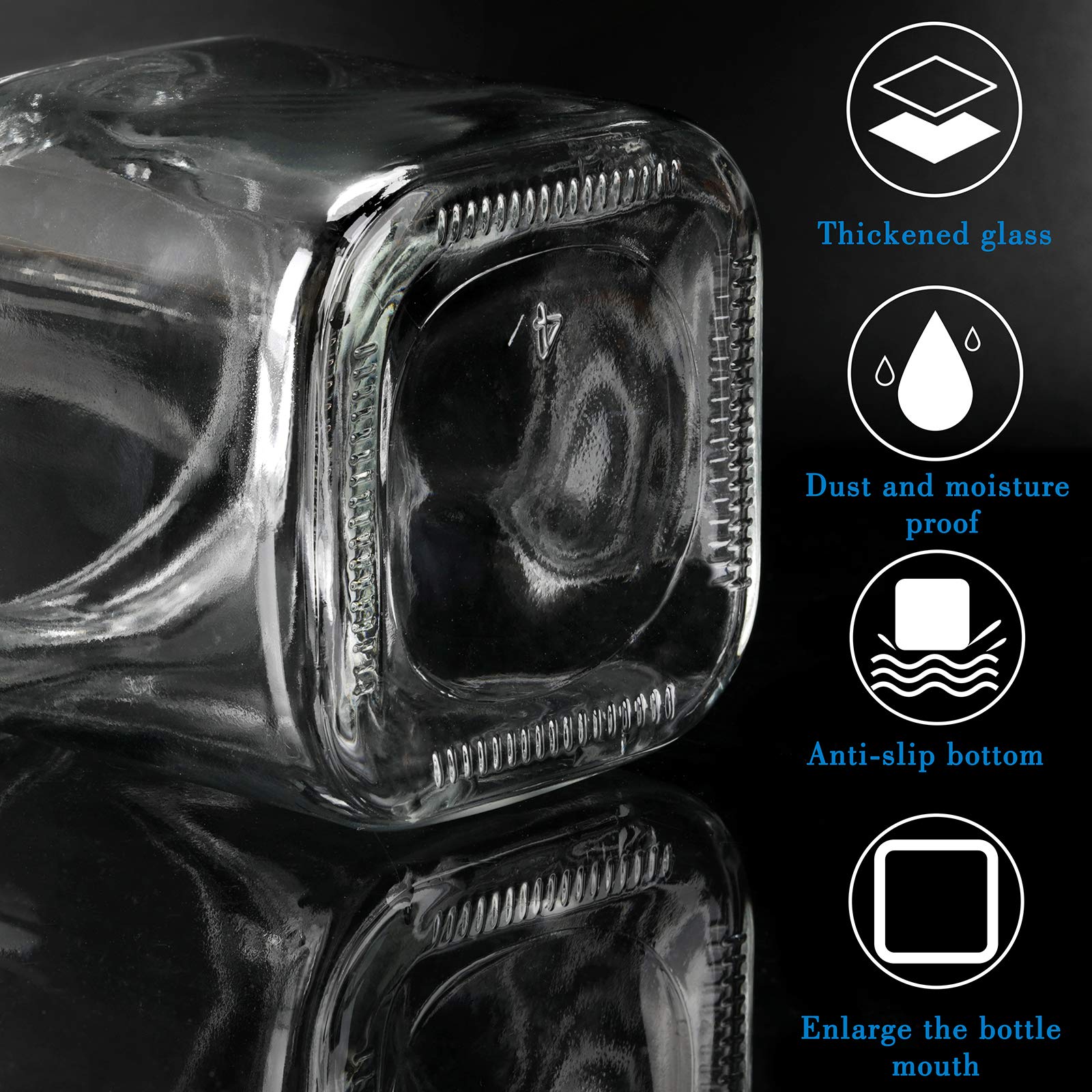 Wide-mouth design of Mlici jars enables fast refills and cleaning