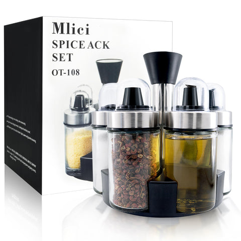 Mlici kitchen setup on counter or table for easy seasoning.