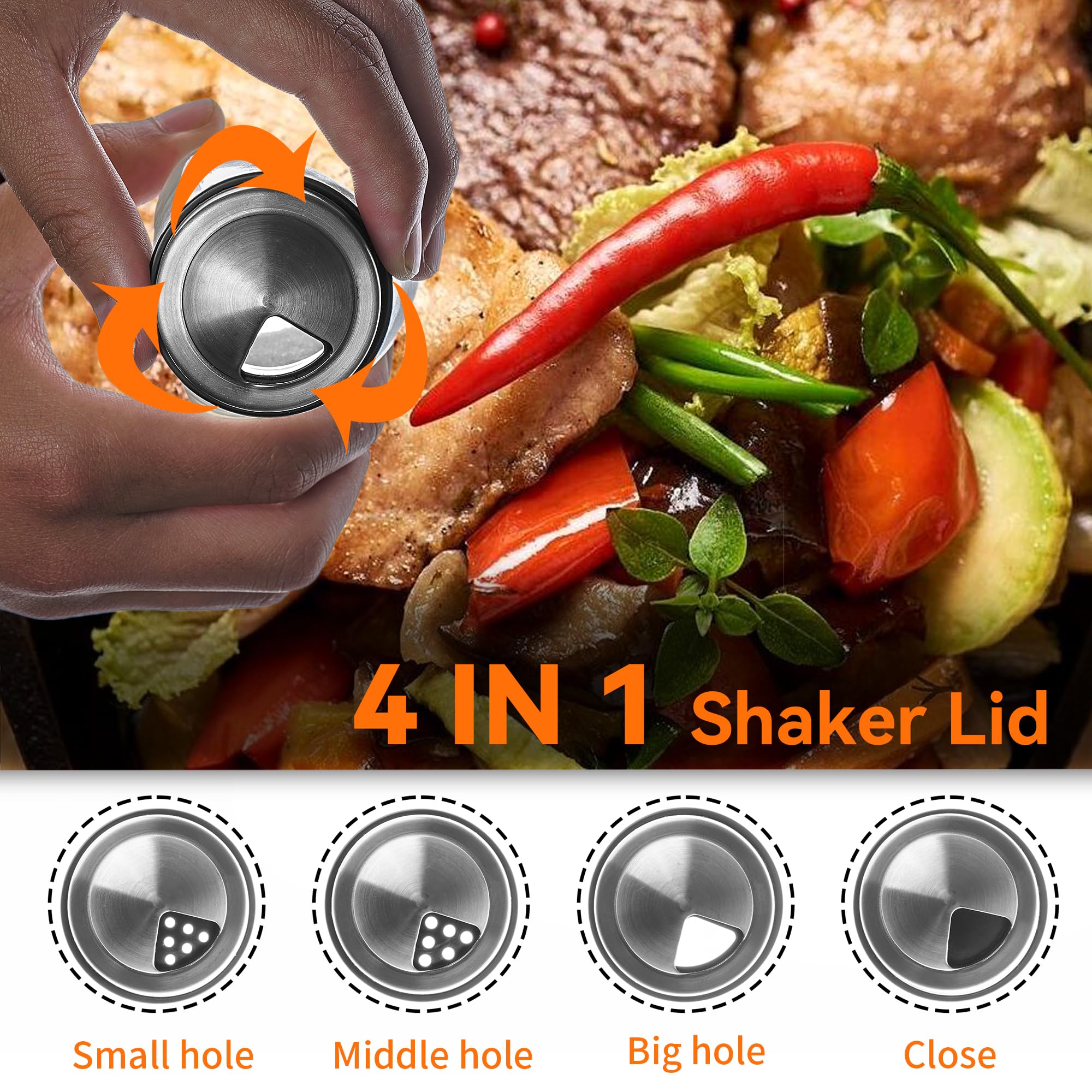 Mlici stainless steel rack detail emphasizing durable, rotatable construction.
