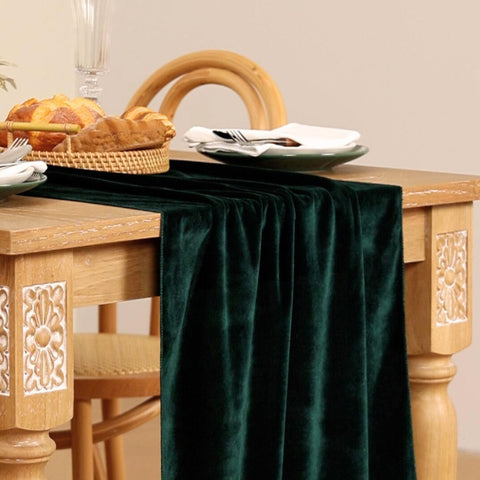 MLMC emerald-green velvet runner care tips and easy maintenance