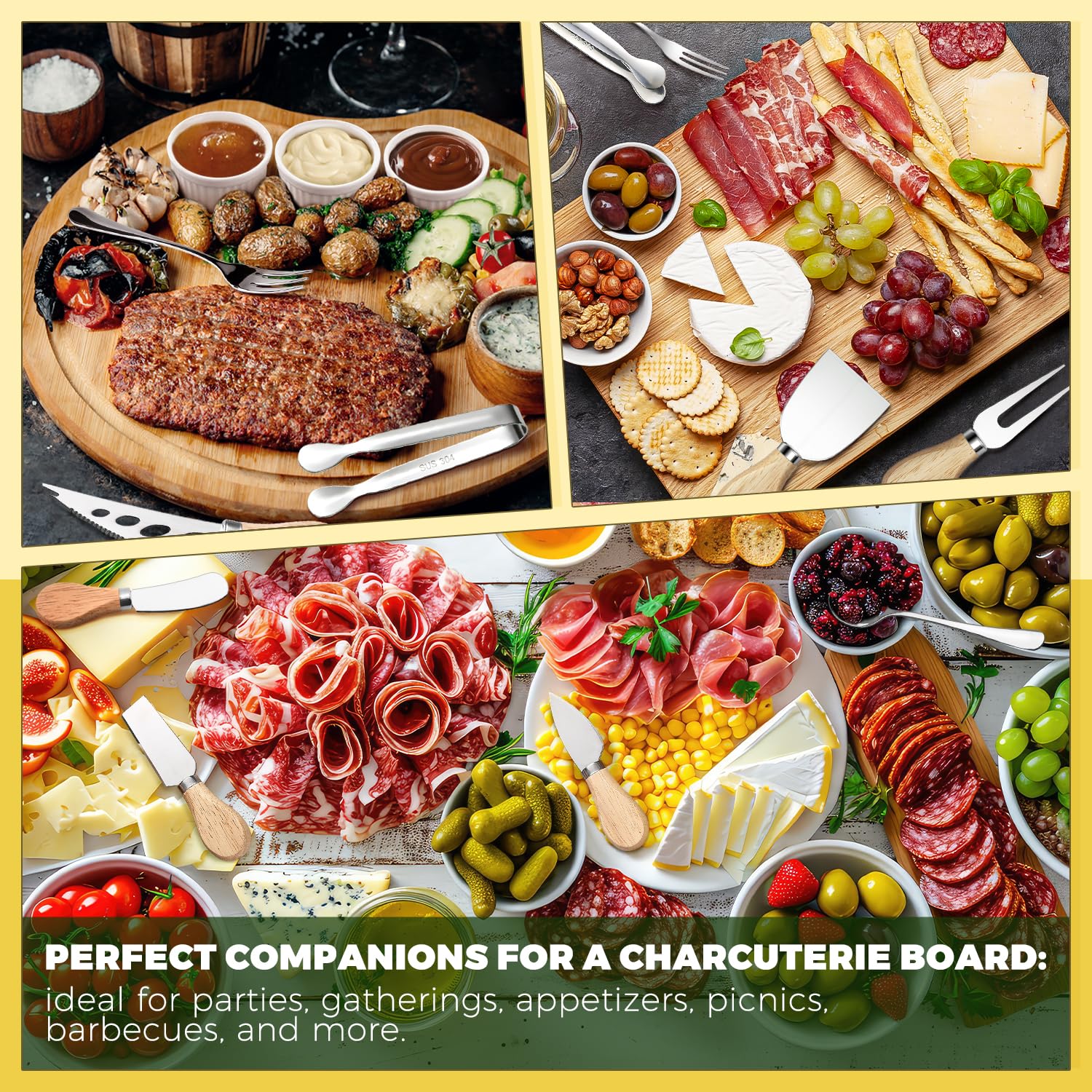 Mlurcu charcuterie-dipping-bowls-honey-dippers dipping bowls and honey dippers for dips.