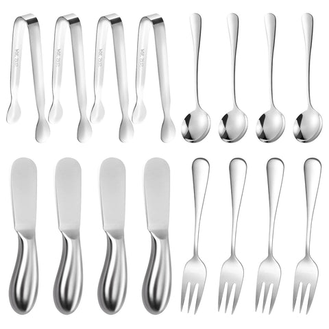 Mlurcu cheese butter spreader set front view for elegant entertaining