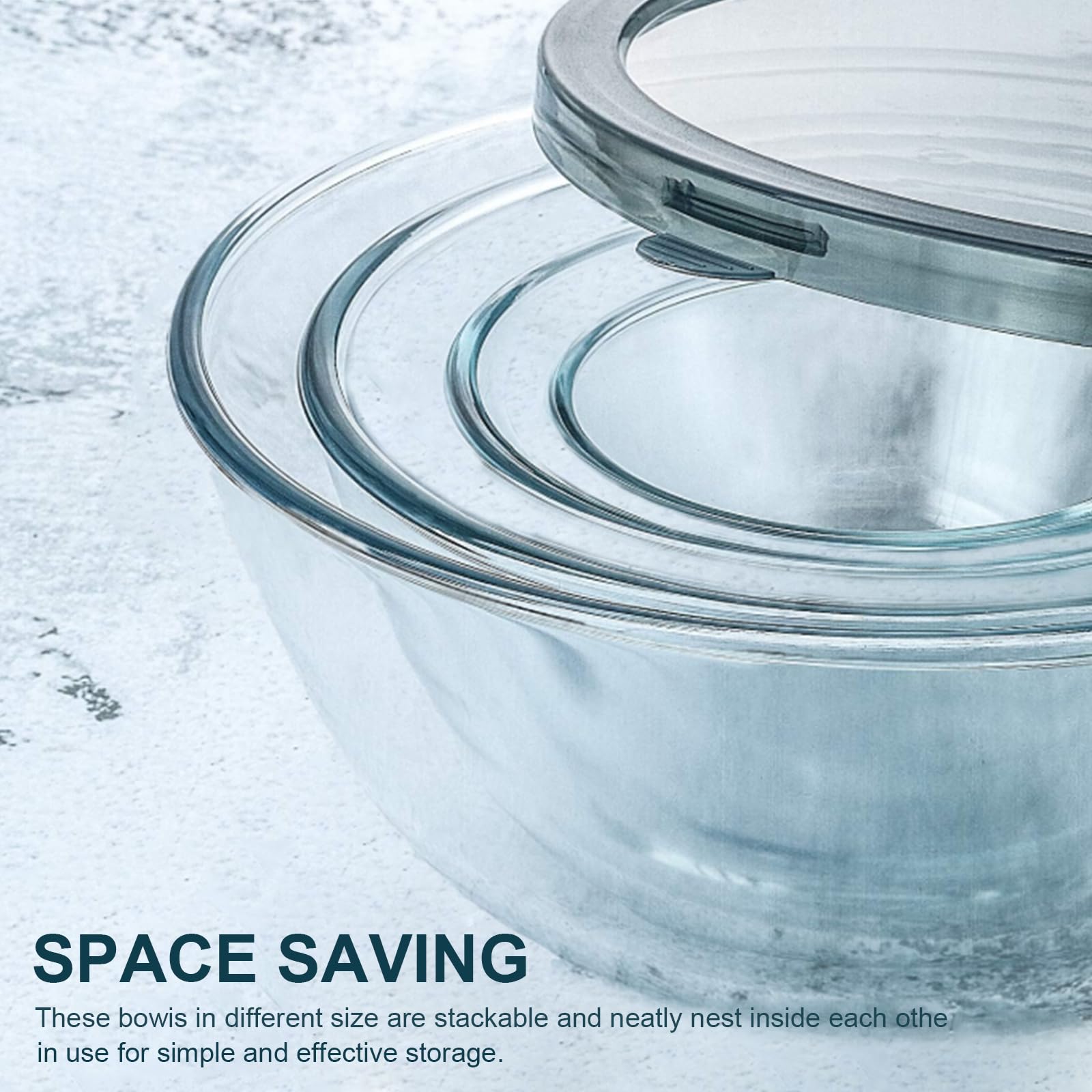M MCIRCO 1.7 qt bowl with lid keeps leftovers fresh