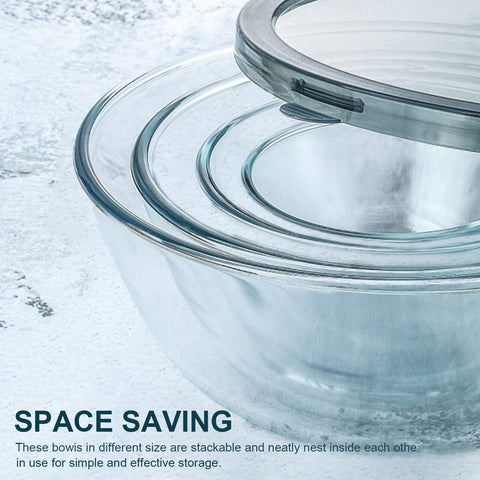 M MCIRCO 1.7 qt bowl with lid keeps leftovers fresh