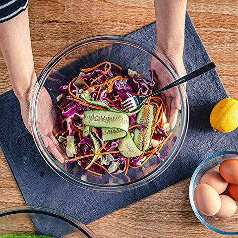 M MCIRCO 4.8 qt bowl with lid for easy transport of meals