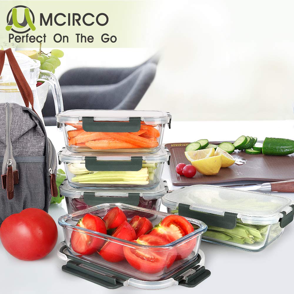 M MCIRCO airtight lids help keep leftovers fresh longer.