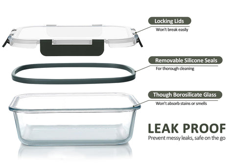 M MCIRCO snap-lock lids seal freshness and prevent leaks during transport.