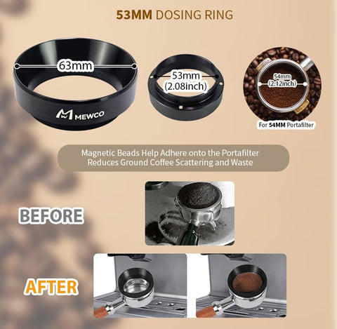 M MEWCO WDT stirrer separates fines for even extraction.