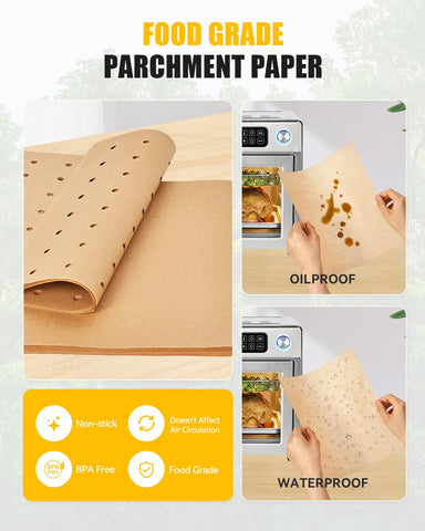 MMH disposable parchment sheets, unbleached and nonstick for quick meals.