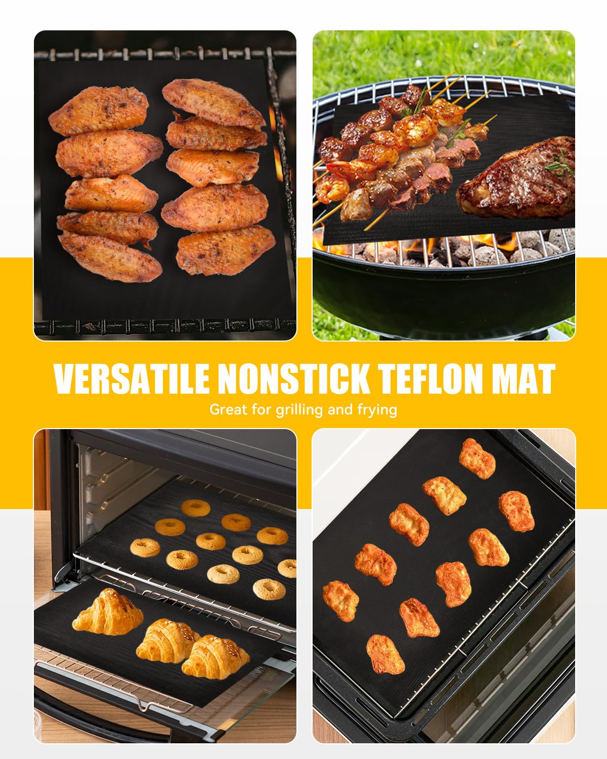 MMH easy cleanup kit with liners and mats to simplify daily cooking.