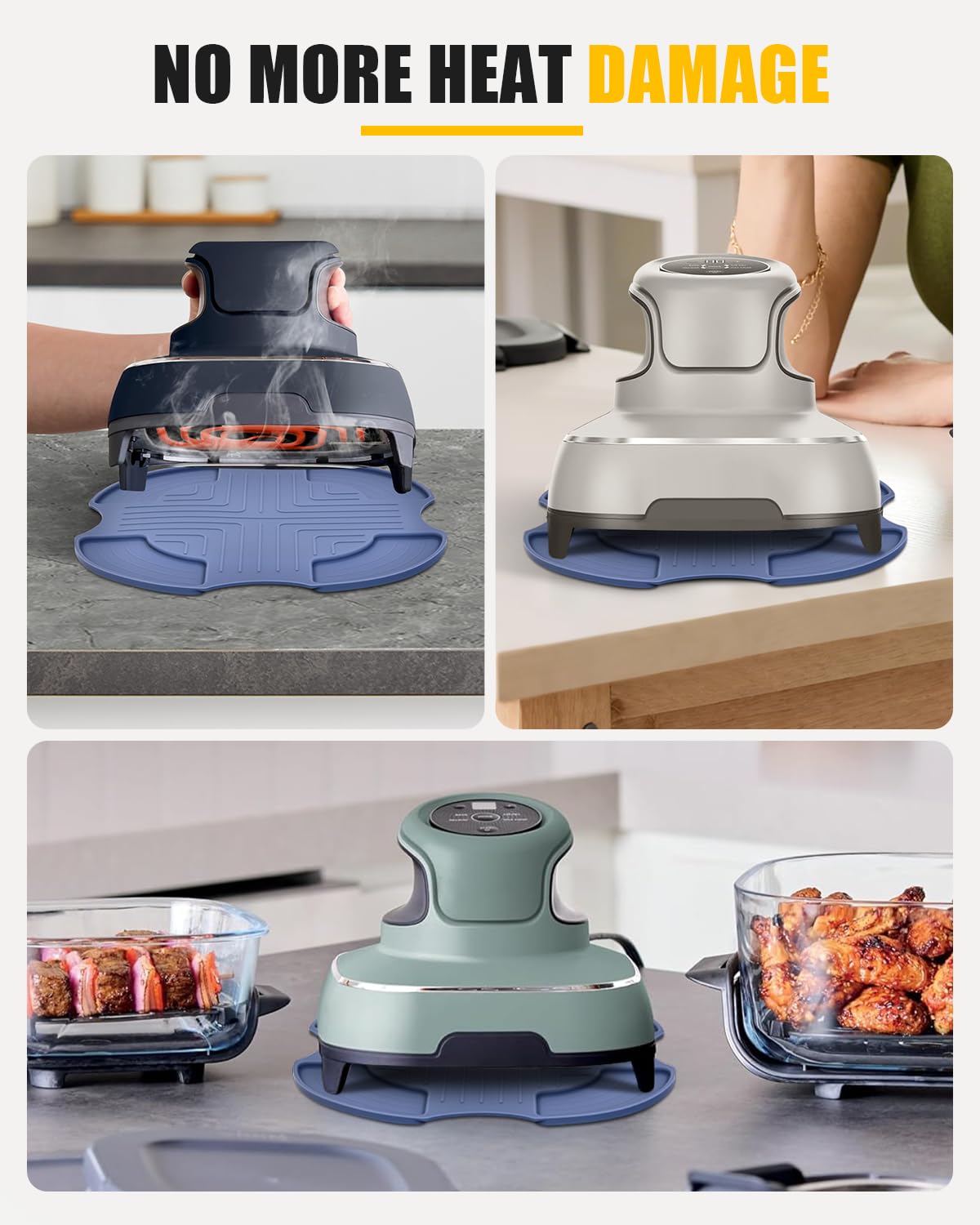 Versatile mat serves as trivet or hot-pot rest on counters
