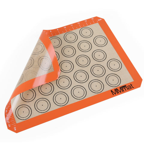 MMMAT half-sheet baking mat oven liner ready for sheet pan use.