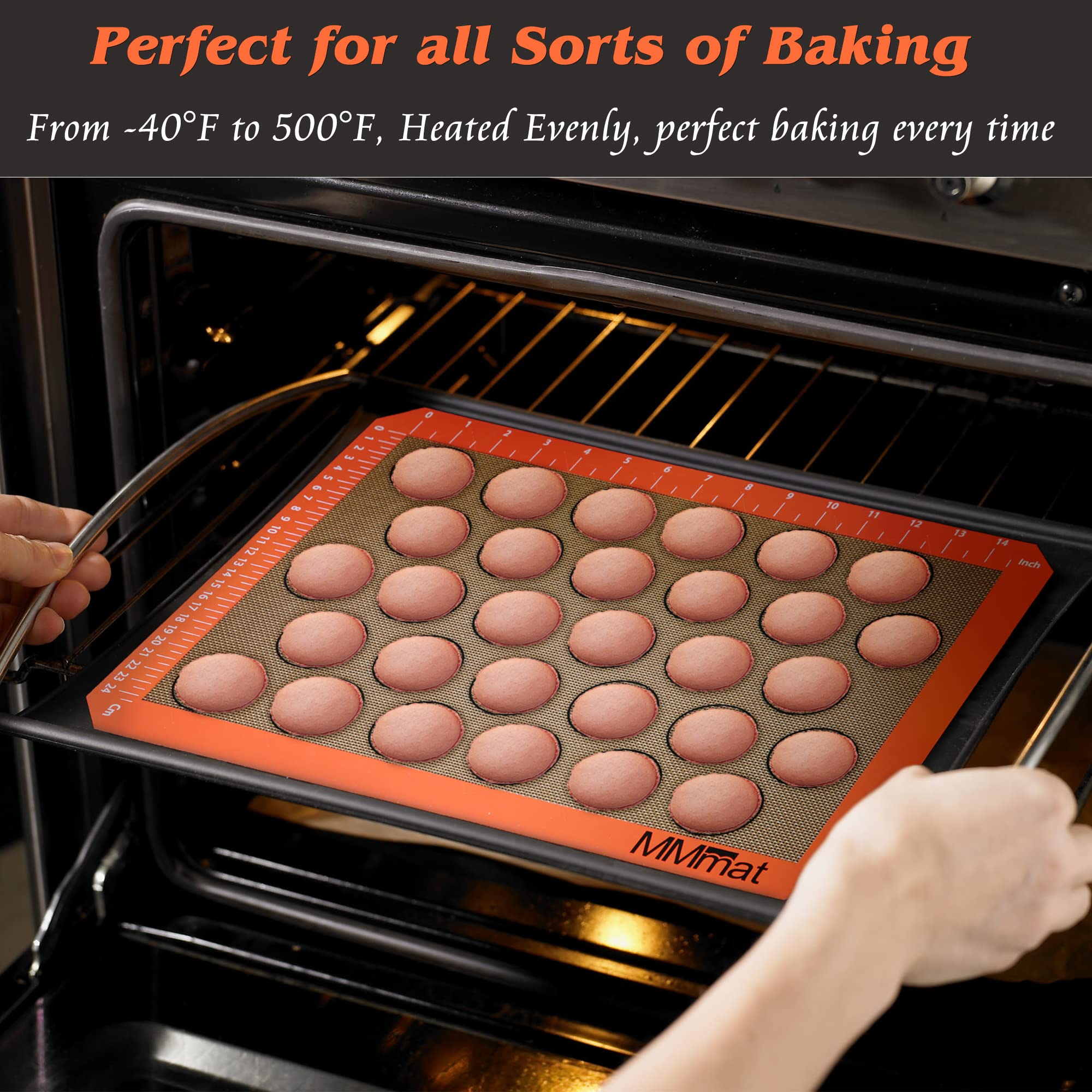 MMMAT kitchen mat protects counters and reduces parchment needs.