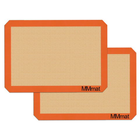 MMMAT silicone baking mat non-stick surface for effortless cookie release.