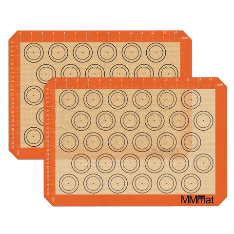MMMAT silicone baking mat with nonstick surface for easy food release and cleanup.