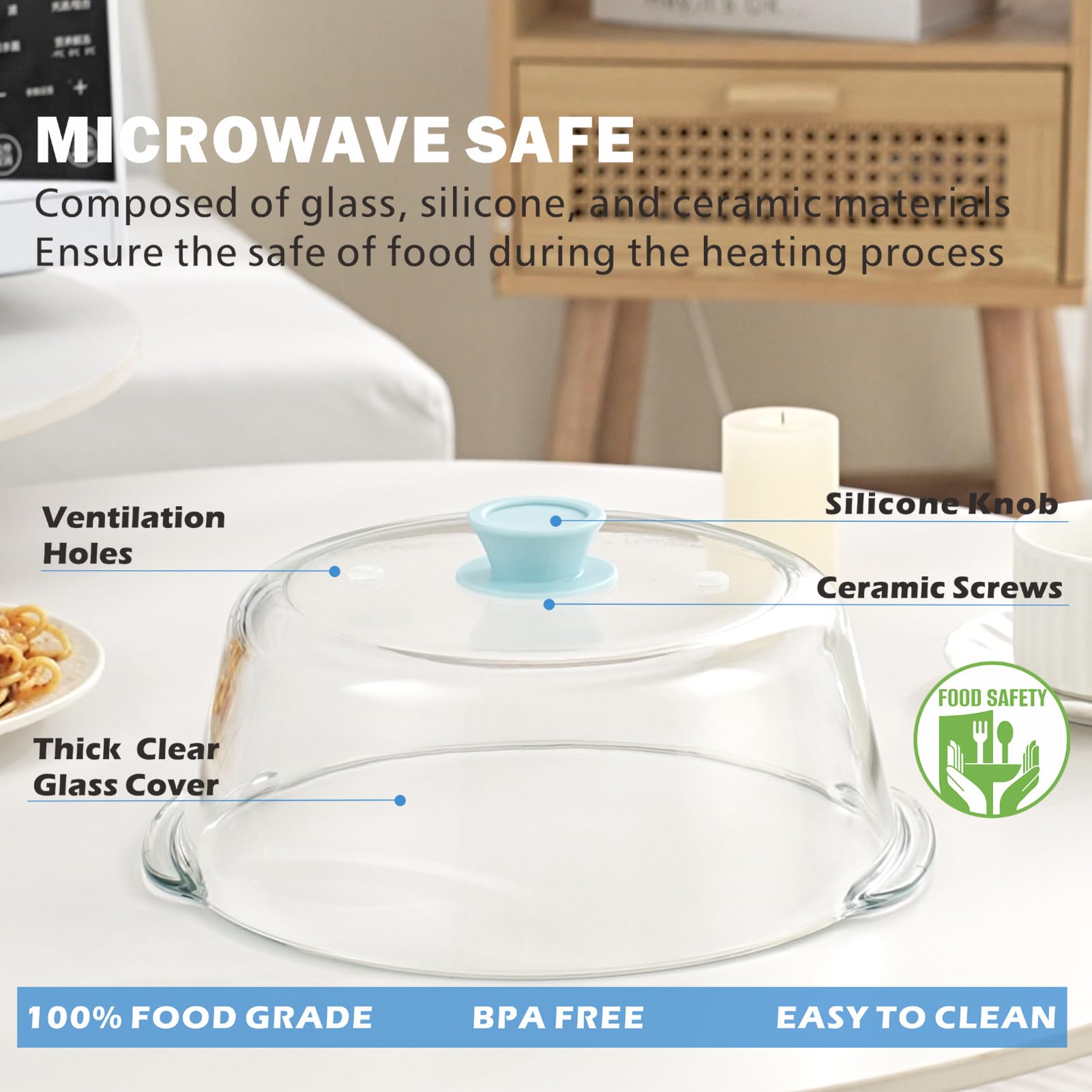 MMNSZRYBO8 lid featuring silicone knob and ceramic screws for easy handling.