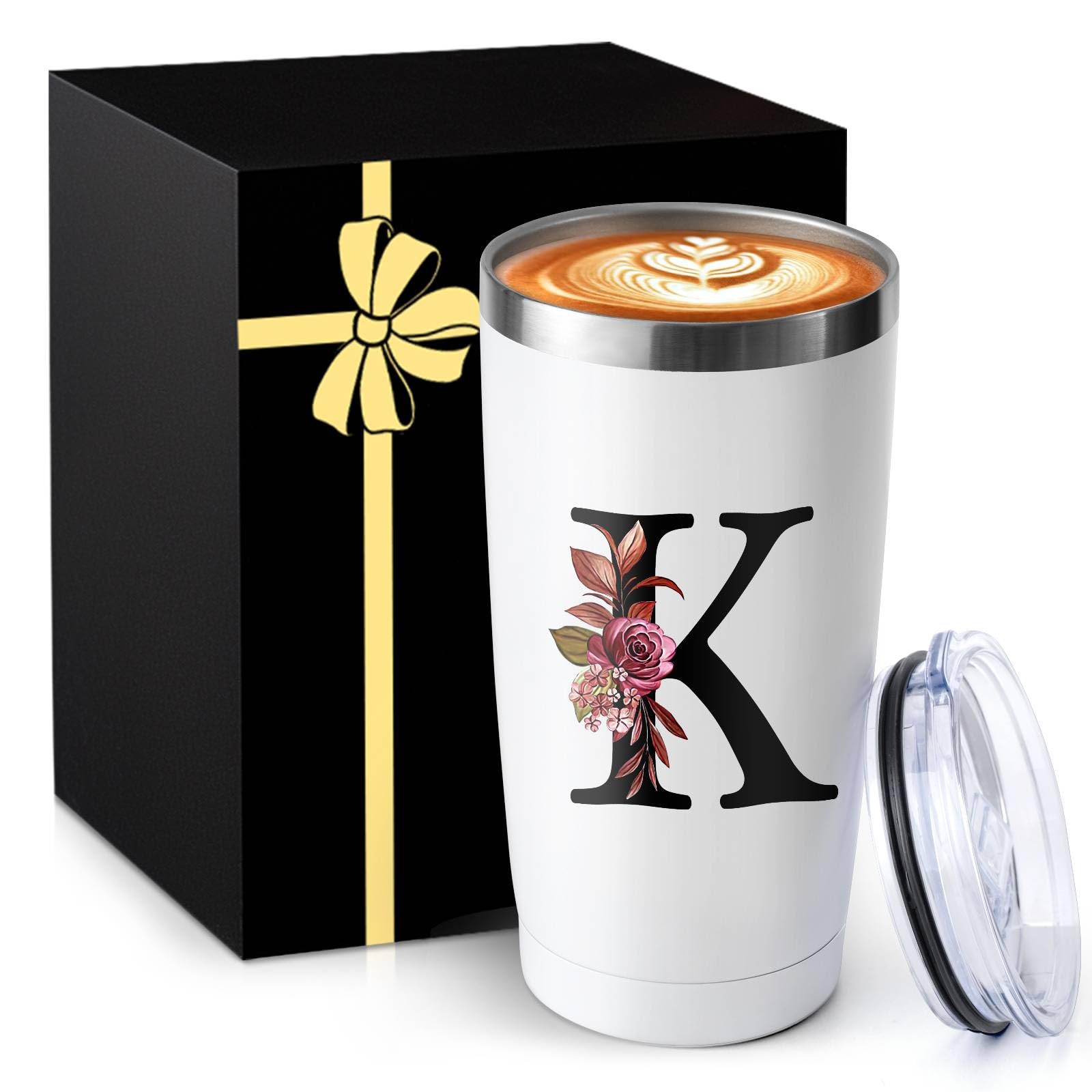 MNZZ 20oz insulated cup with lid keeps drinks hot on the go