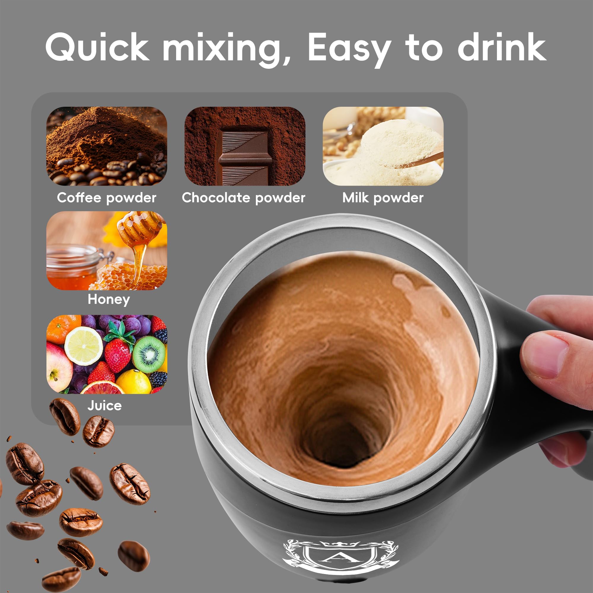 MNZZ insulated stainless steel body retains heat or cold for longer sipping sessions