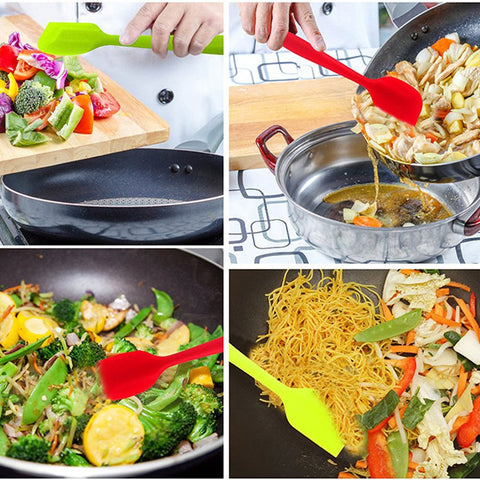 MOACC dishwasher-safe silicone spatula for quick cleanup after cooking