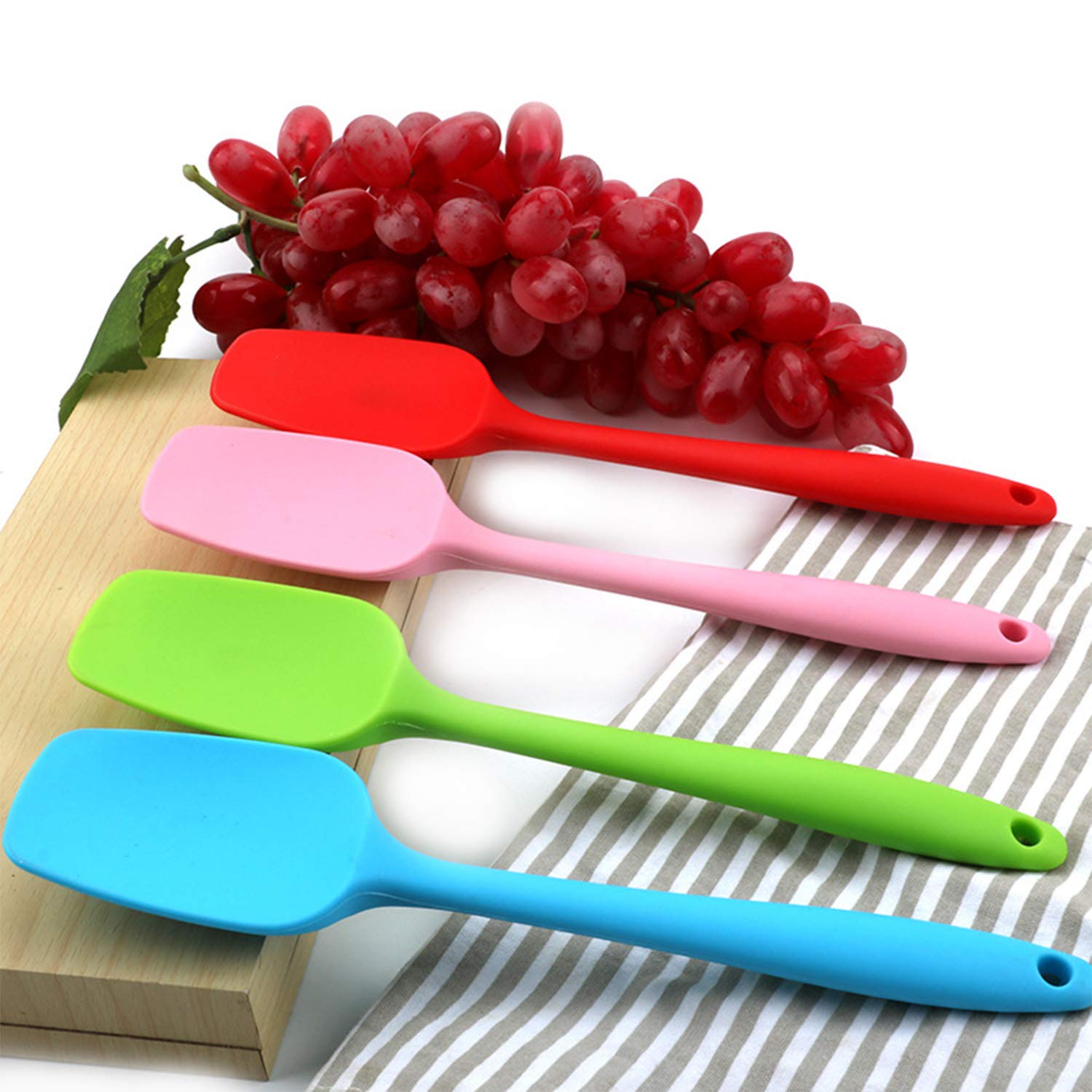 MOACC heat-resistant silicone spatula up to 500°F protects non-stick pans.