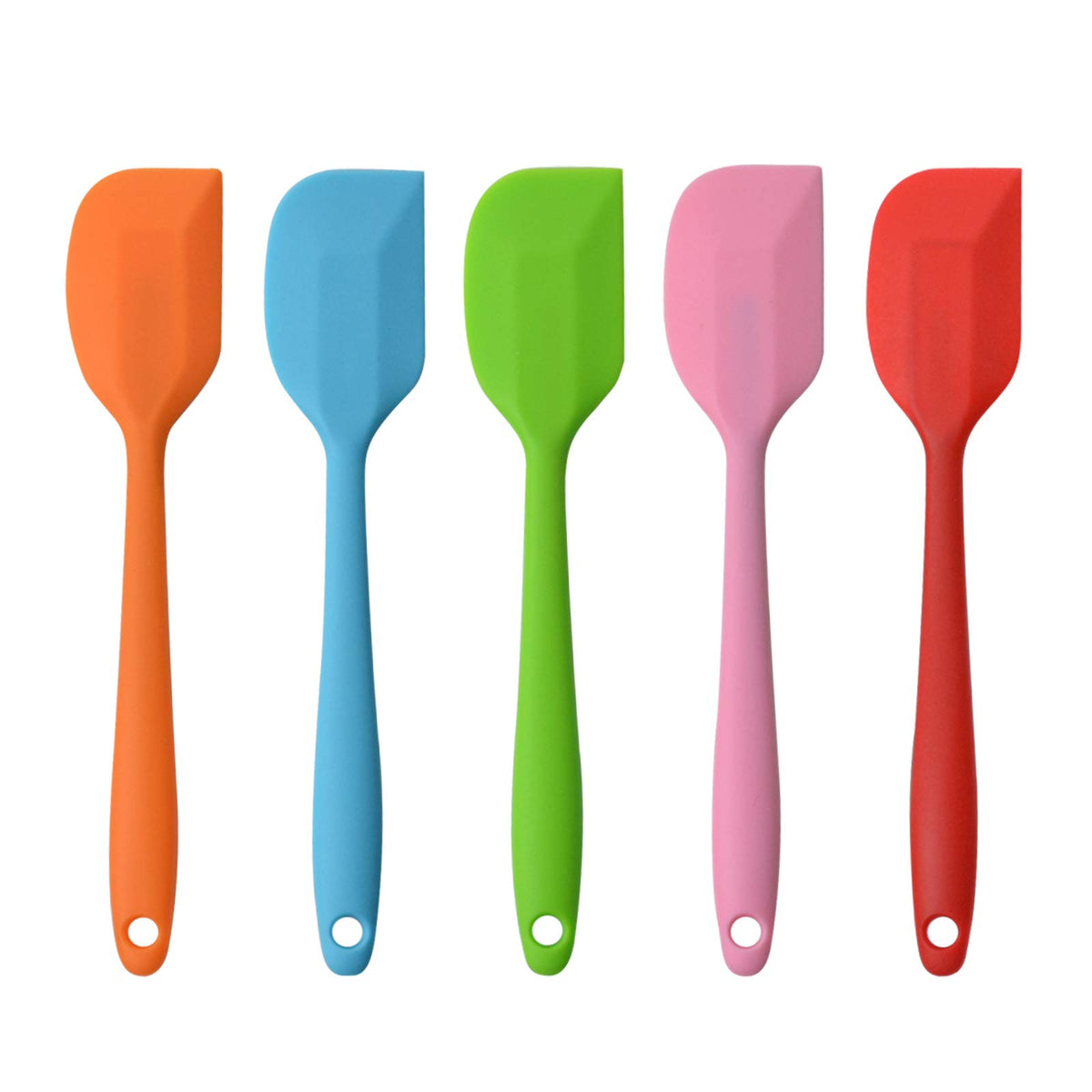 MOACC silicone spatulas 8.5 inch seamless design protects nonstick pans.