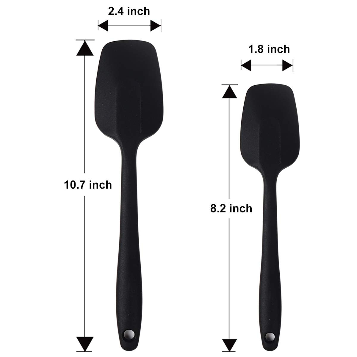MOACC silicone spatulas versatile for baking and cooking, offering flexible yet sturdy scraping.