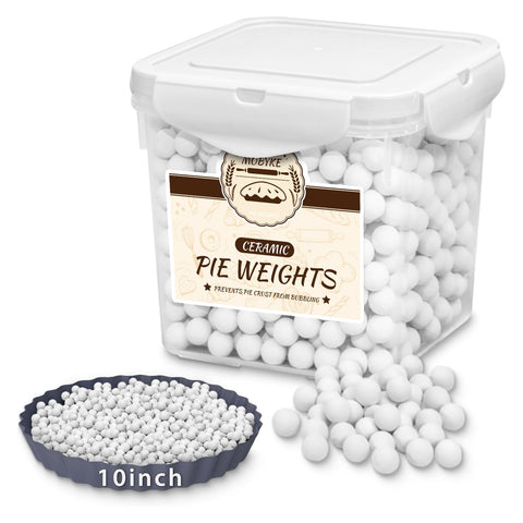 MOBYKE ceramic pie weights 2.2 lb used for blind baking to prevent crust shrinkage