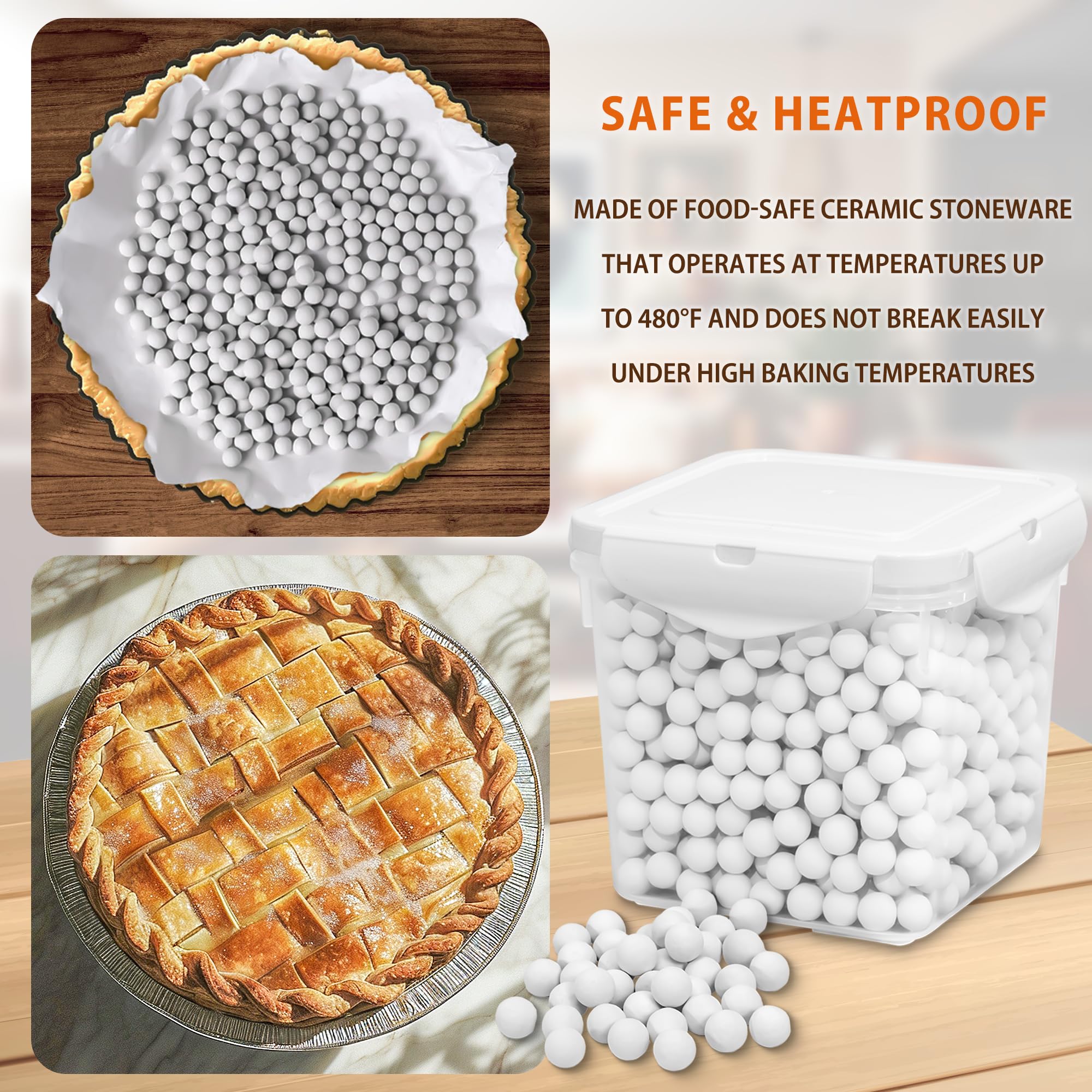 MOBYKE heat-resistant ceramic weights are durable and reusable