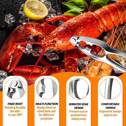 Mobzio crab leg forks: cleanly extract meat from crab legs.