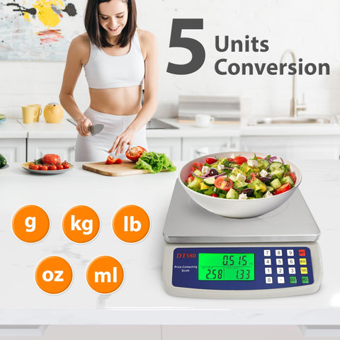 MOCCO deli scale showing pricing, weight, and tare features for checkout.