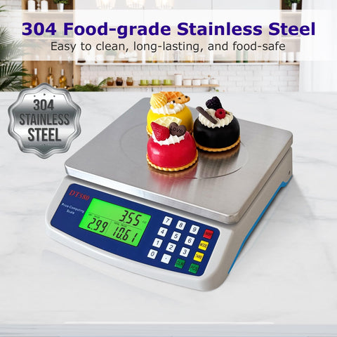 MOCCO multiuse scale suitable for kitchen, market, and store use.