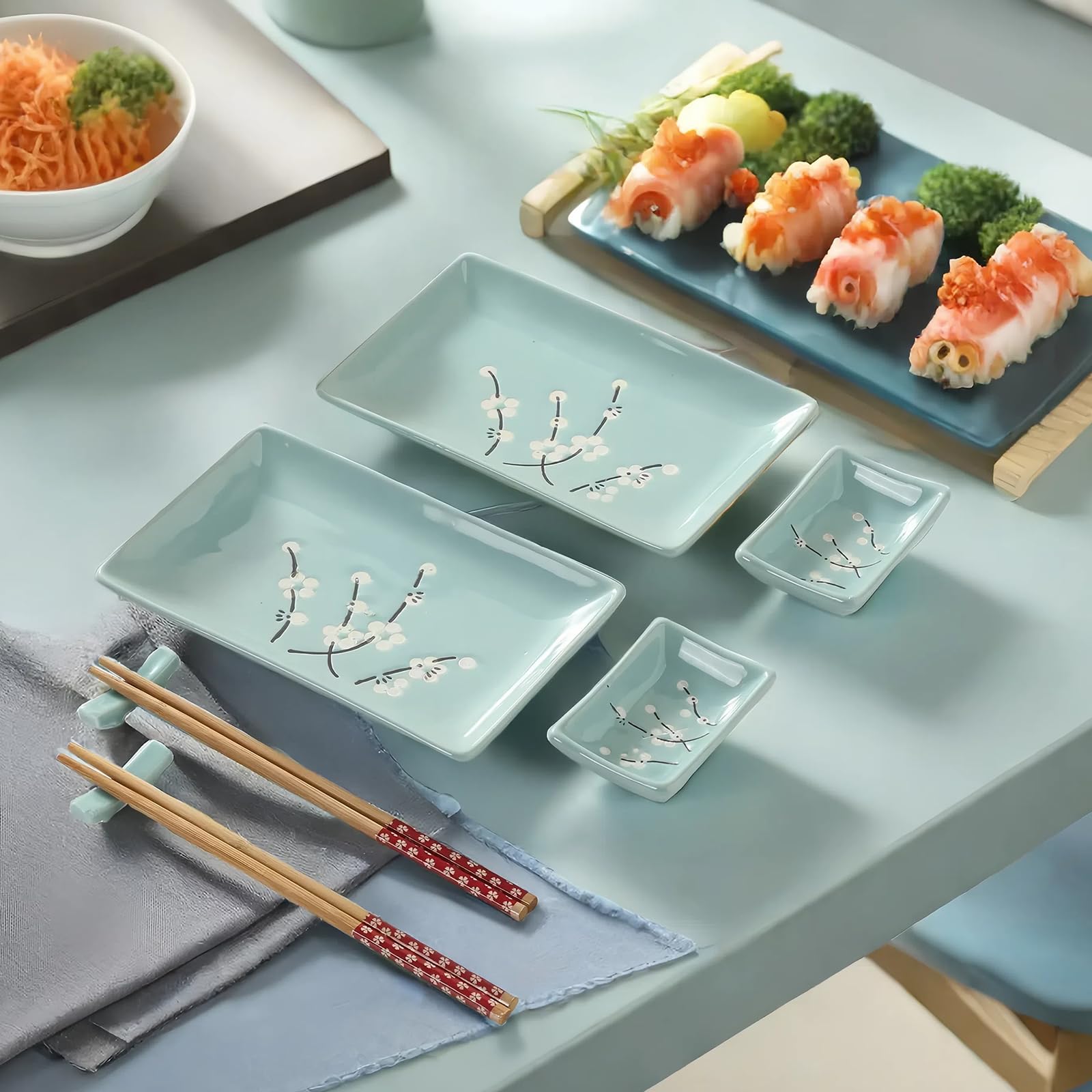 Mocerakai chopsticks and holders add authentic Japanese dining ambience