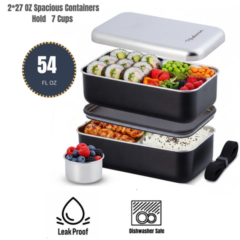 Modaniam sleek matte black finish adds modern style to lunch.