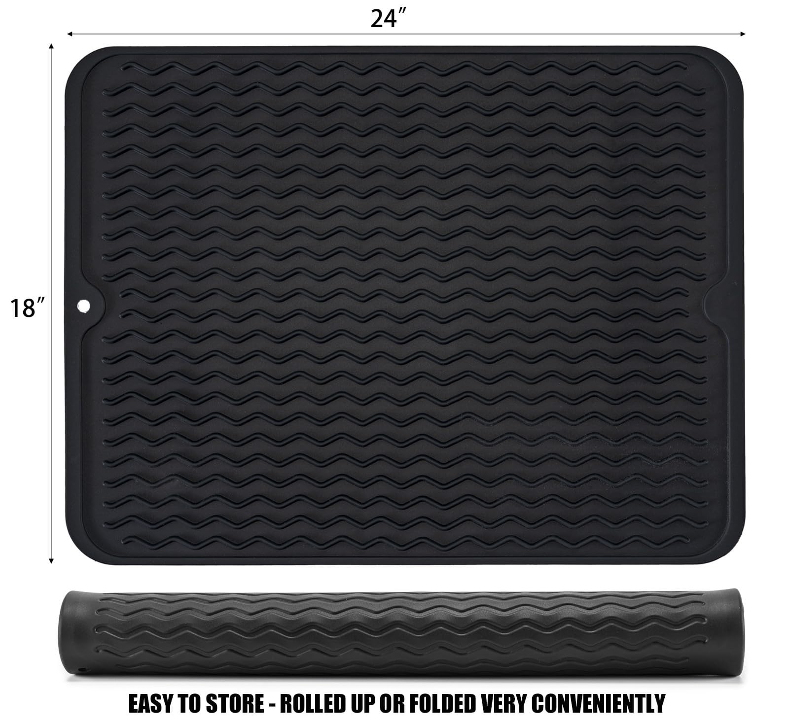 MODENGKONGJIAN coffee-colored mat shows color option and efficient drying