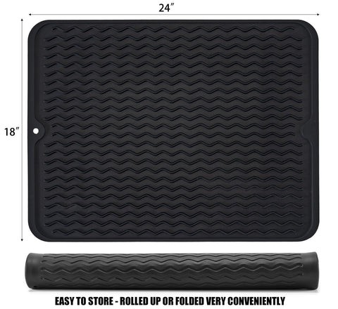 MODENGKONGJIAN coffee-colored mat shows color option and efficient drying