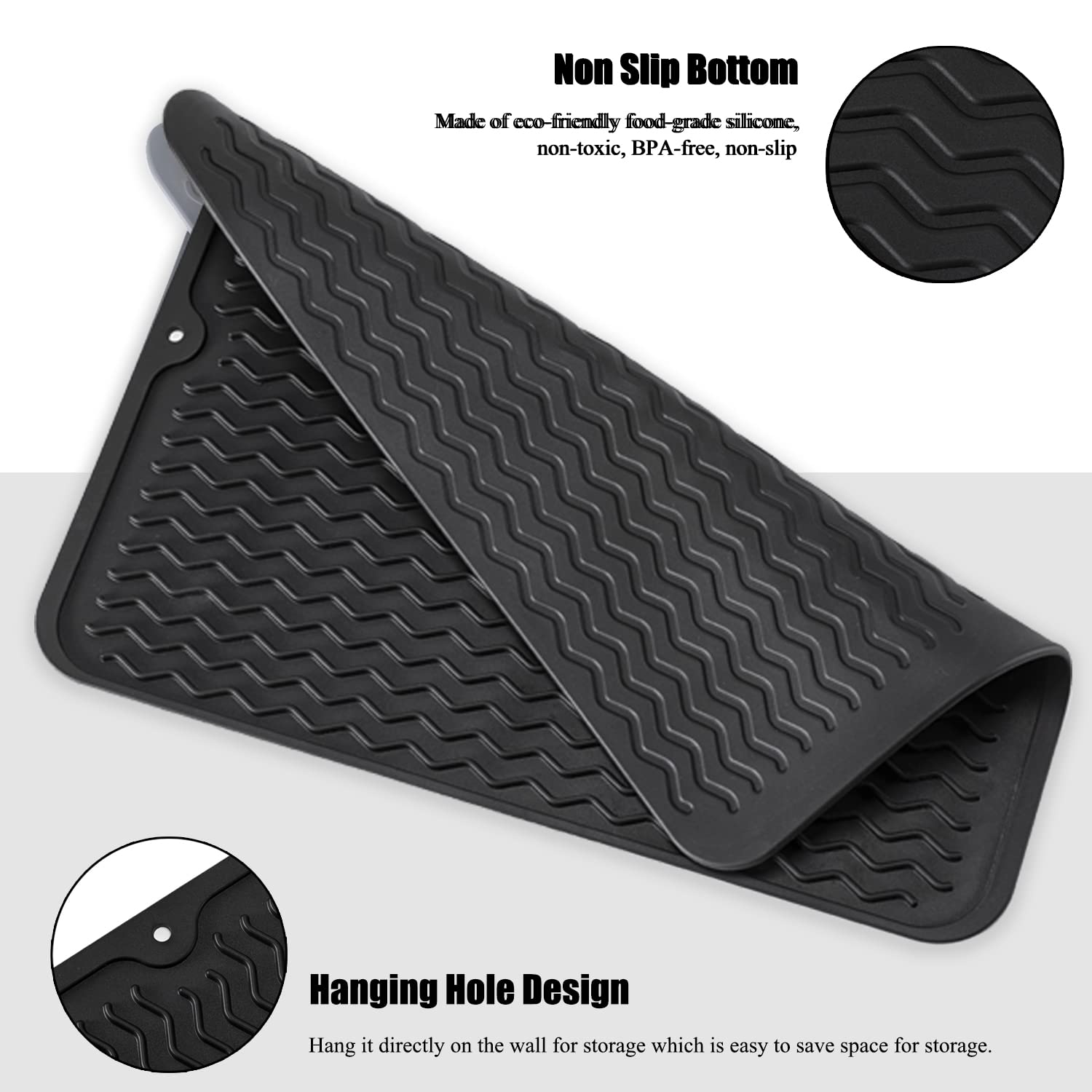 MODENGKONGJIAN red mat for counter drying and non-slip use