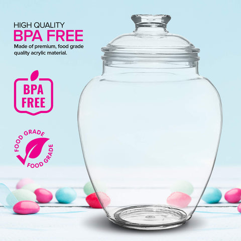 Modern Innovations apothecary jar durable construction for home storage.