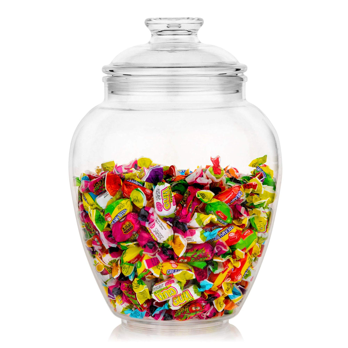 Modern Innovations candy jar with airtight lid for fresh treats.