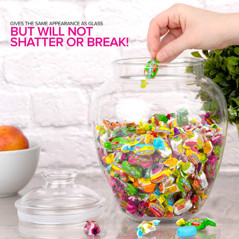 Modern Innovations large-capacity display for snacks and decor.