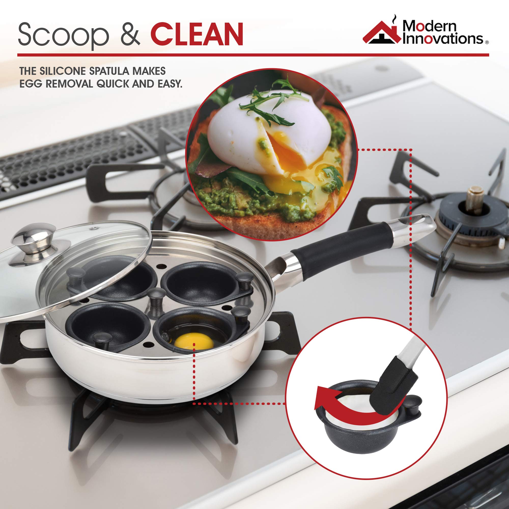 Modern Innovations multi-use egg poacher pan for versatile meals.