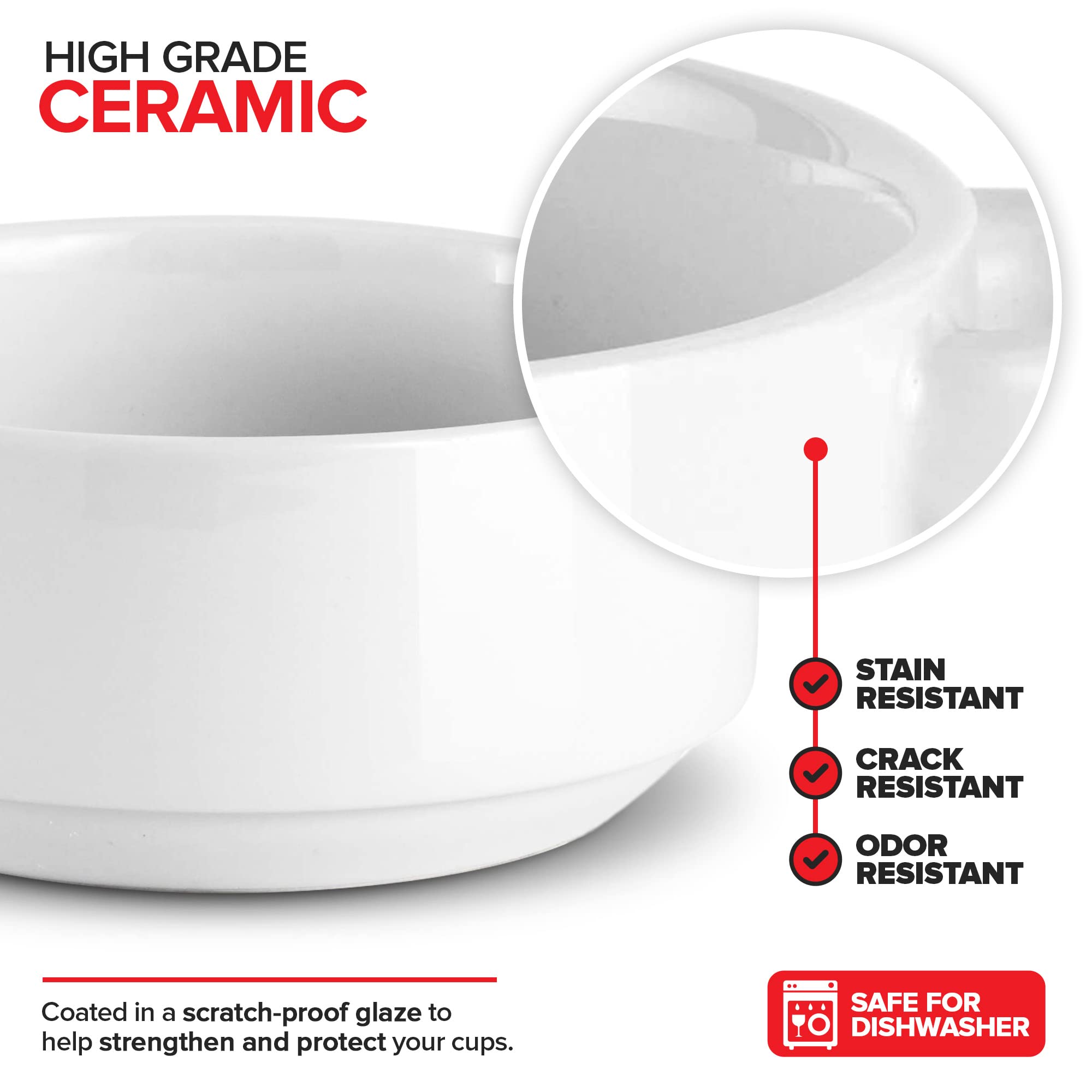 Modern Innovations 350°F heat-resistant bowls ideal for French onion soup.