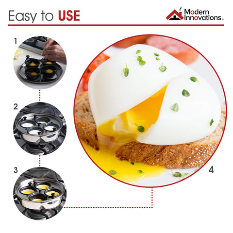 Modern Innovations stainless steel 8-inch pan for reliable cooking.