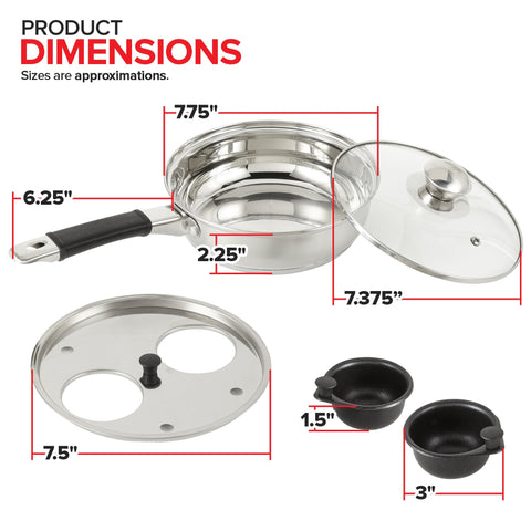 Modern Innovations stainless steel poacher pan delivers even heat and durable performance