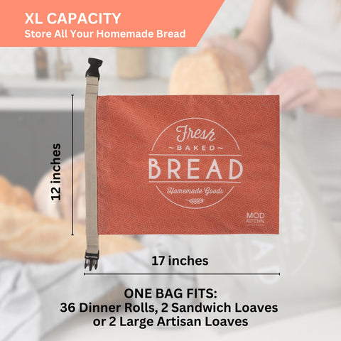 ModKitchn countertop bread storage adds style while keeping loaves fresh.